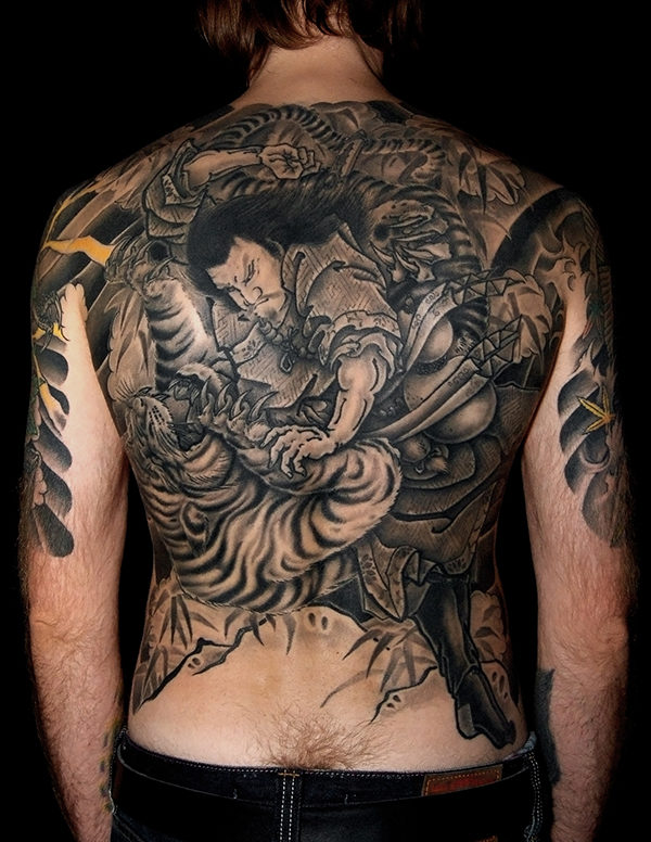 Японская Татуировка - спина. Japanese Tattoo