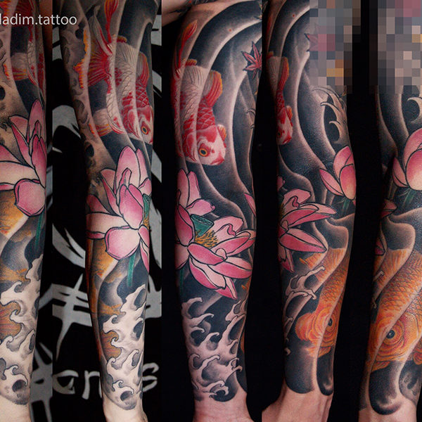 Японская Татуировка Рукав. Japanese Tattoo. Bardadim